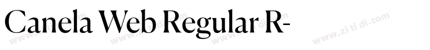 Canela Web Regular R字体转换 Canela Web Regular R字体转换